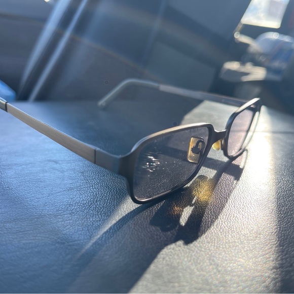 Coach 1002 Bronze Rectangular Titanium Sunglasses Japan FRAMES ONLY - Picture 4 of 5